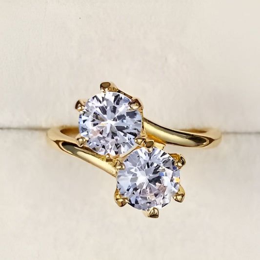 Vintage Two Cubic Zirconia Ring