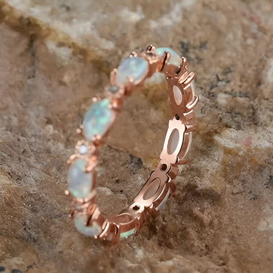 Vintage Pink Oval Imitation Ring