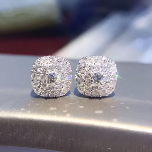 Vintage Bling Bling Stud Earrings