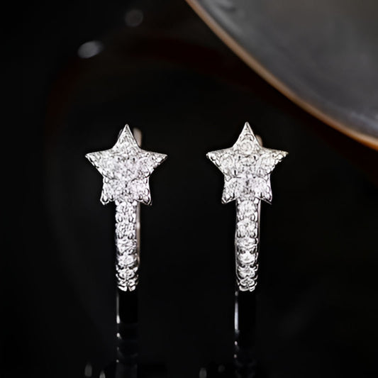 Vintage Star Hoop Earrings