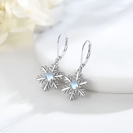 Vintage Snowflake Design Earrings