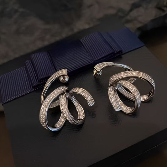 Vintage Ribbon Shaped Earrings