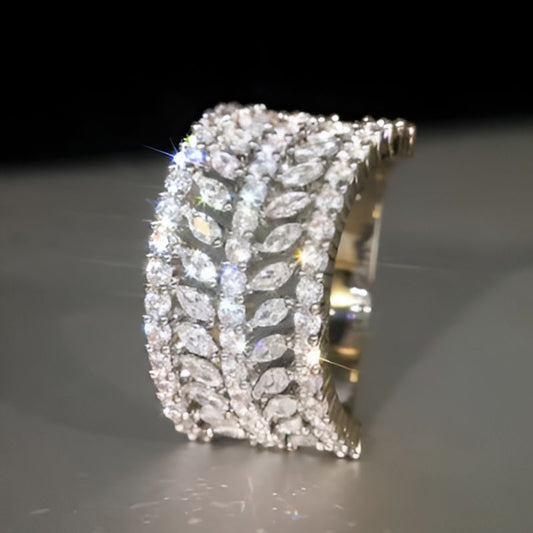 Vintage Bling Bling Marquise Ring