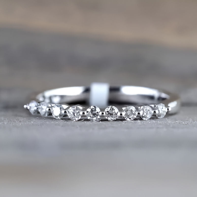 Silver Dazzling Cubic Zirconia Ring