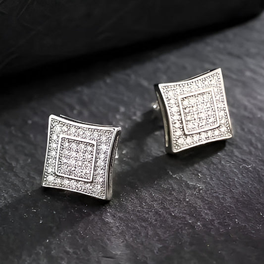 Silver Bling Bling Earrings