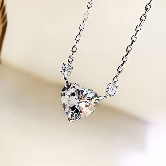 Vintage White Love Pendant Necklace