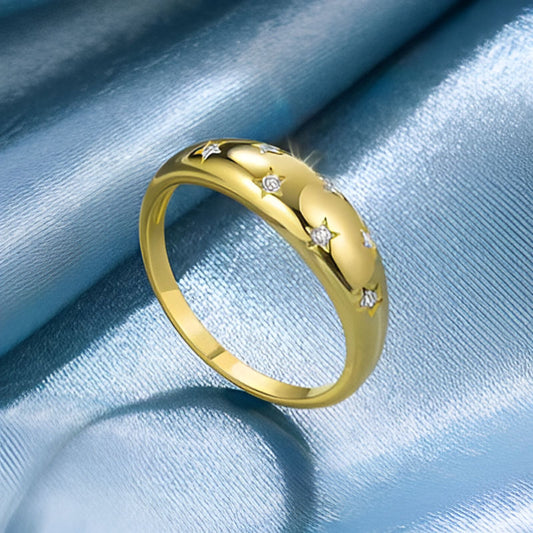 Vintage Star Design Ring