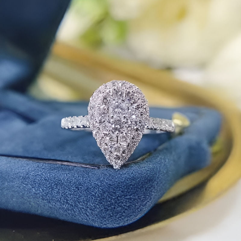 Vintage Water Drop Ring