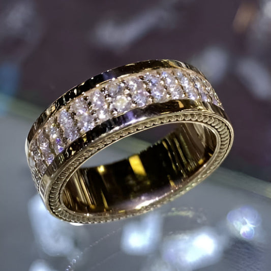 Vintage Eternity Cubic Zirconia Ring