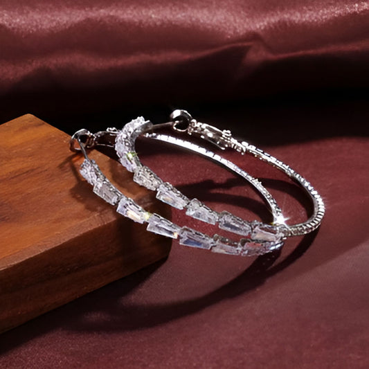 Vintage Full Shiny Hoop Earrings