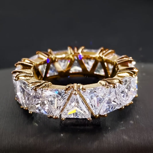 Gold Triangular Promise Ring