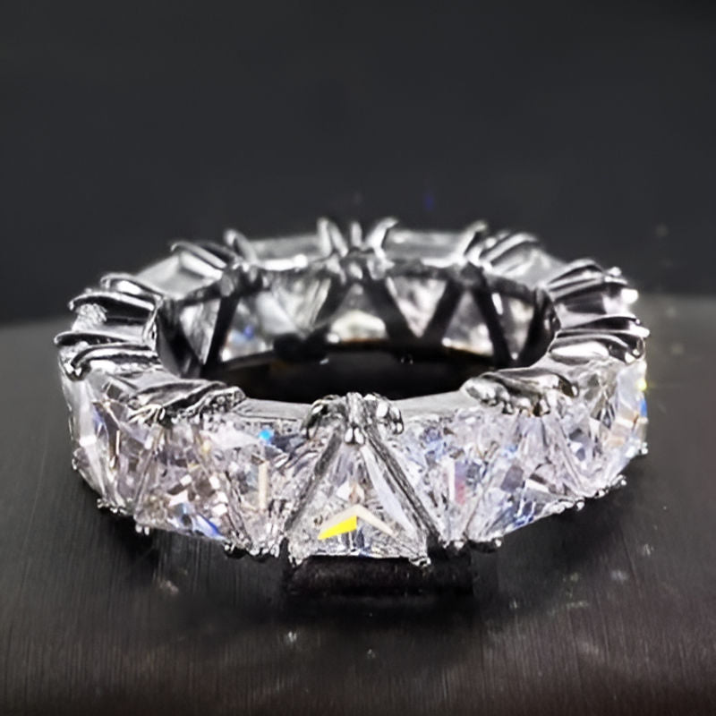 Silver Triangular Promise Ring