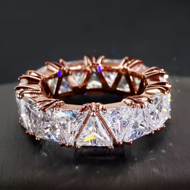 Vintage Bronze Triangular Promise Ring