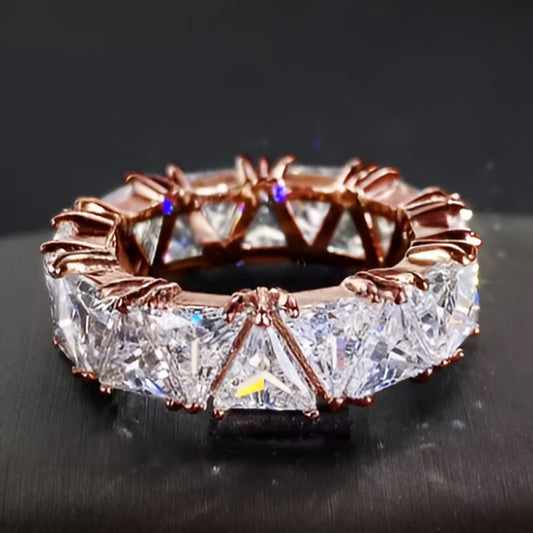 Vintage Bronze Triangular Promise Ring