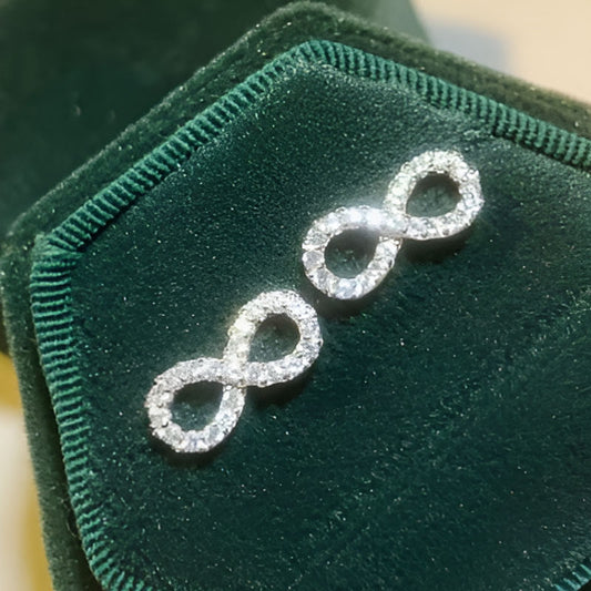 Vintage Infinity Shape Stud Earrings