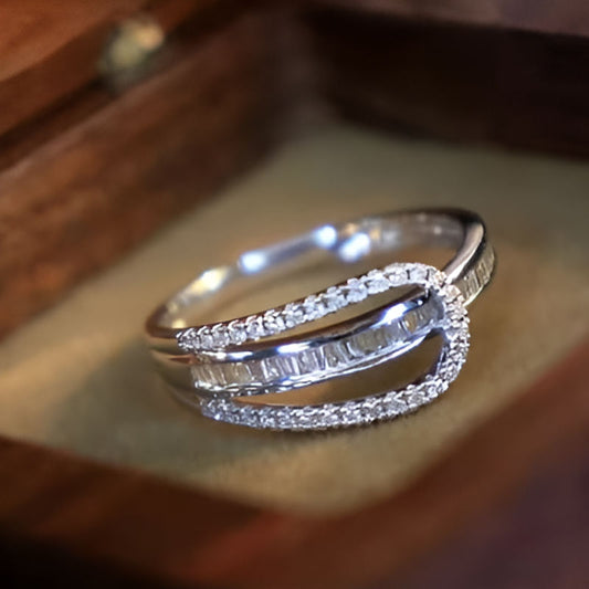 Silver Cubic Zirconia Ring