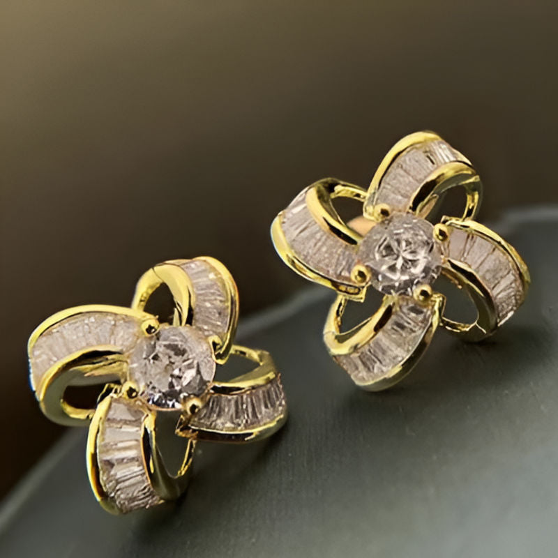 Vintage Graceful Flower Earrings