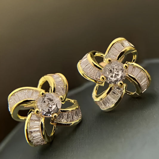 Vintage Graceful Flower Earrings