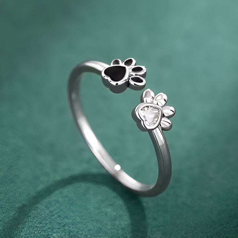 Vintage Double Footprint Opening Ring