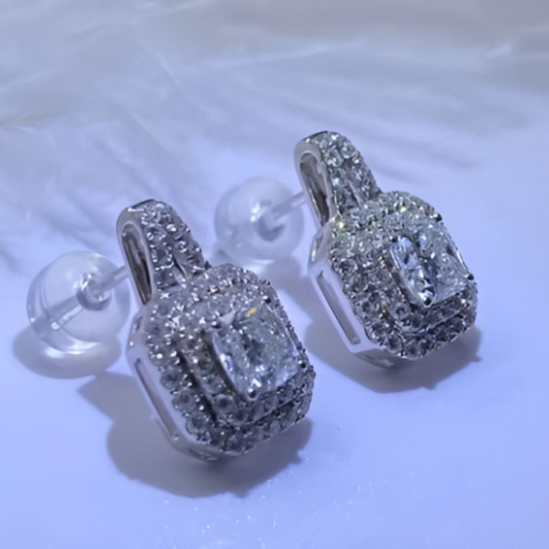 Vintage Bling Bling Stud Earrings