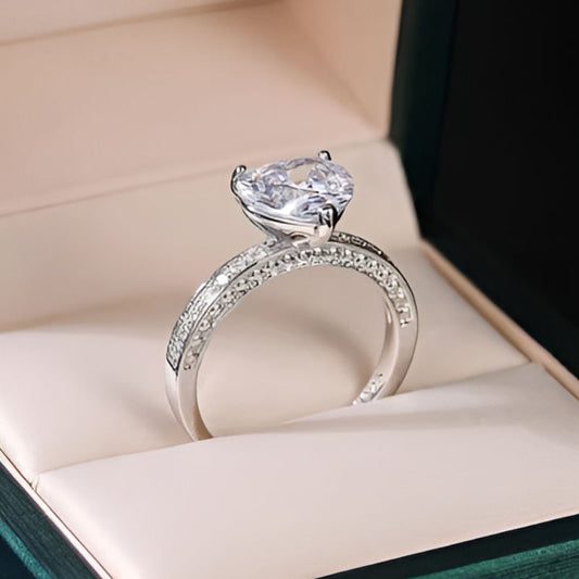 Vintage Heart Pendant Ring