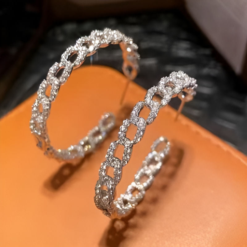 Elegant Large Hoop Earrings