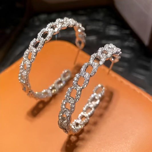 Elegant Large Hoop Earrings