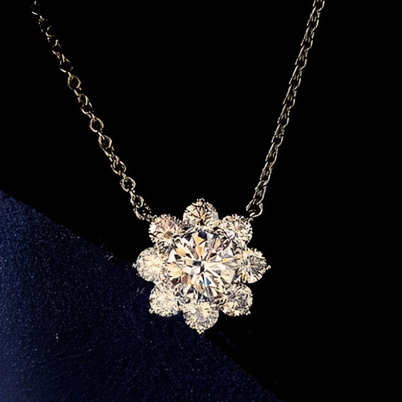 Vintage Temperament Flower Necklace