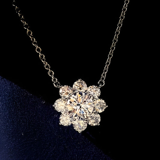 Vintage Temperament Flower Necklace