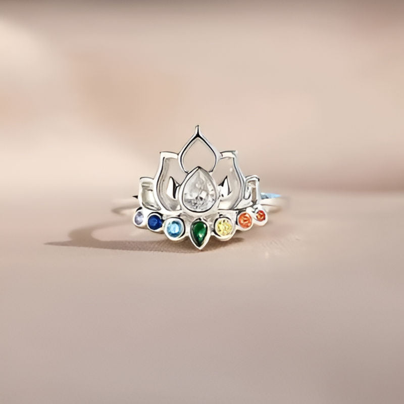 Vintage Lotus Design Ring