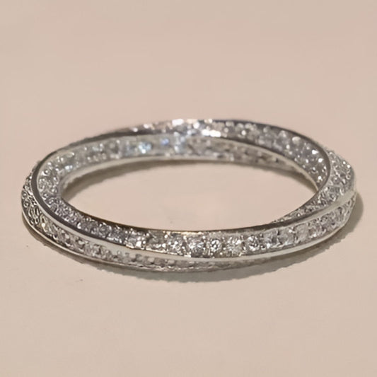 Silver Twist Promise Ring