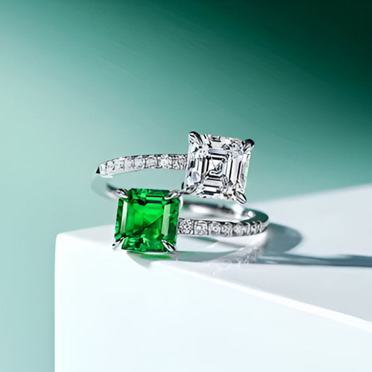 Vintage Green Opening Ring