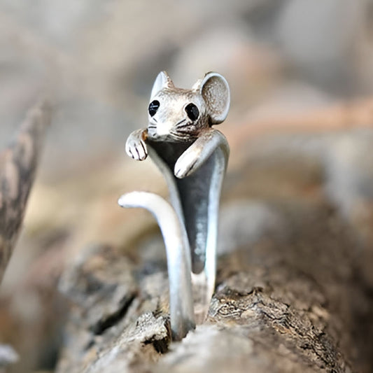 Vintage Mouse Animal Ring