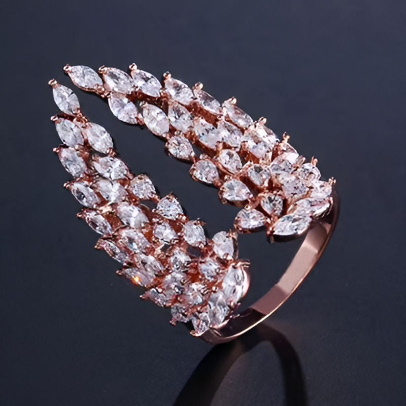 Vintage Bronze Angel Wing Ring