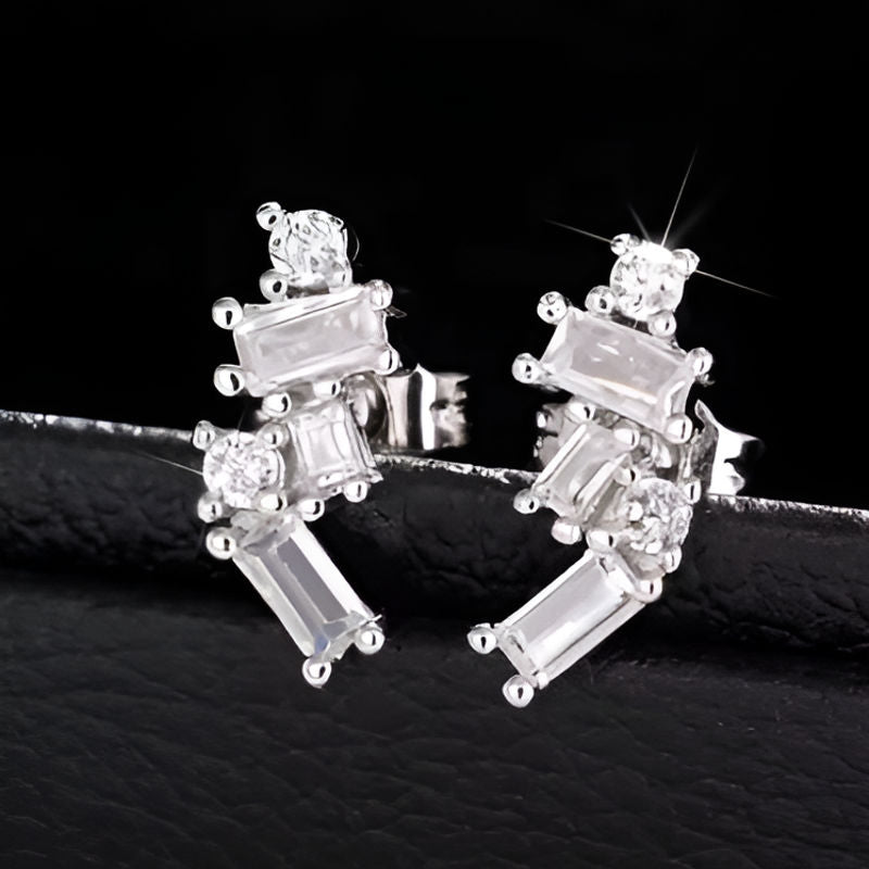 Elegant Shiny Zirconia Earrings