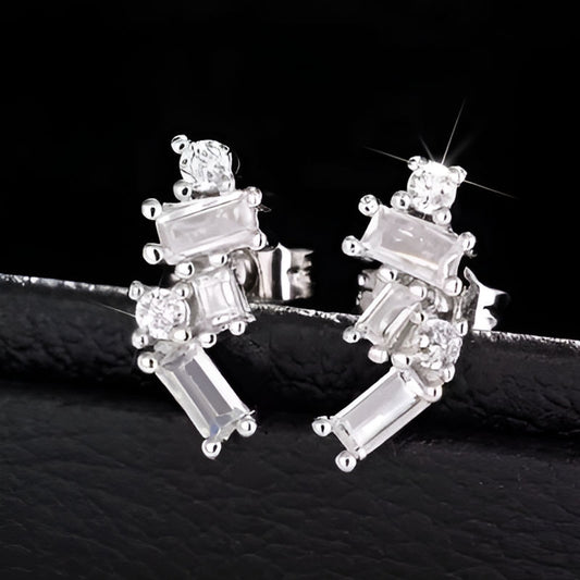 Elegant Shiny Zirconia Earrings