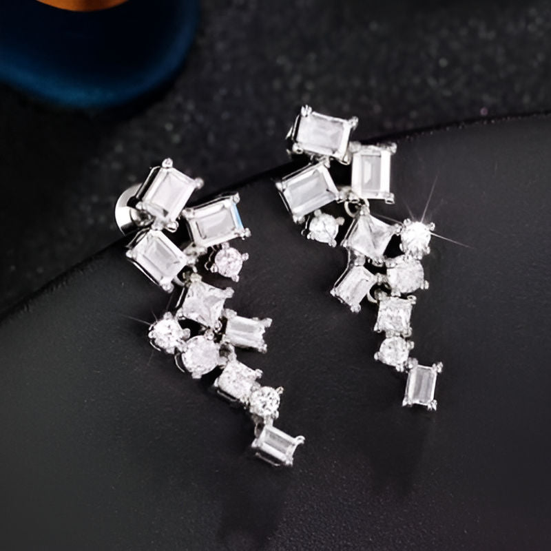 Vintage Geometric Drop Earrings