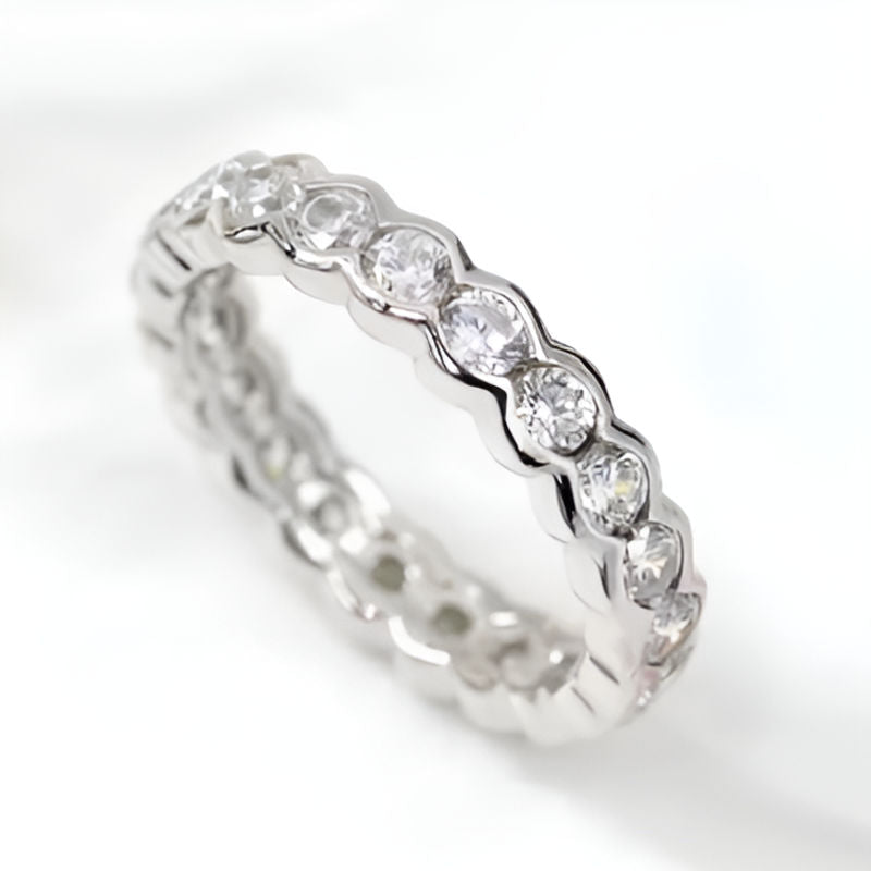 Silver Zirconia Promise Ring