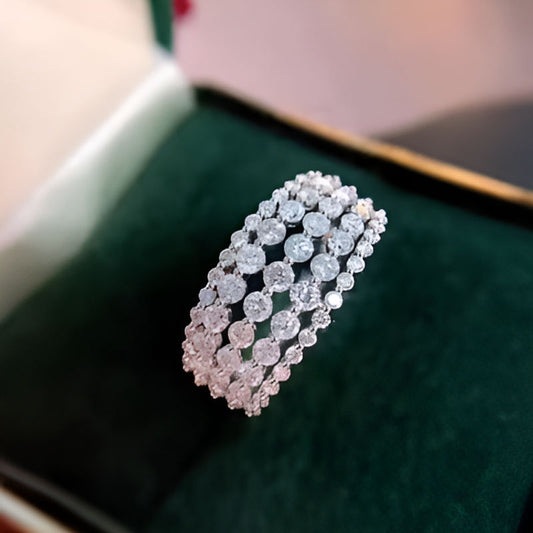 Vintage Bling Bling Zirconia Ring