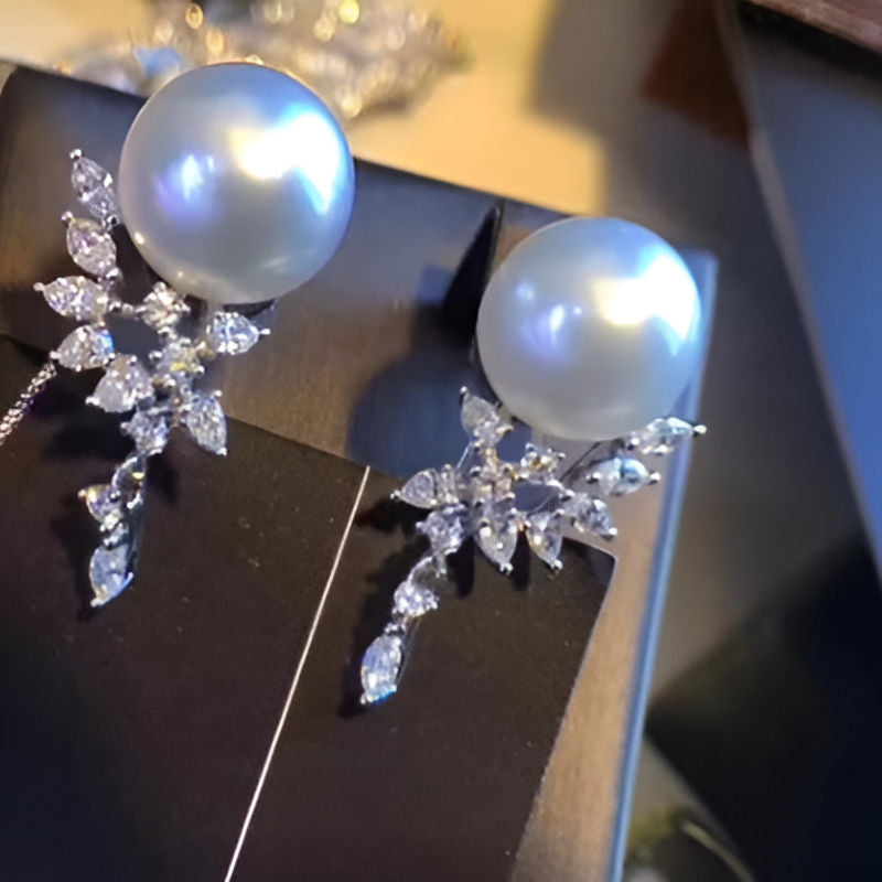 Vintage Simulated Pearl Earrings
