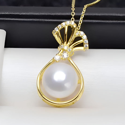 Gold Money Bag Pendant Necklace