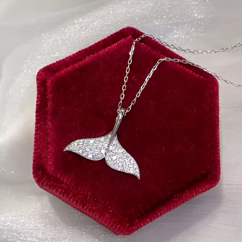 Vintage Fish Tail Pendant Necklace