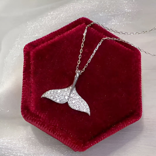 Vintage Fish Tail Pendant Necklace