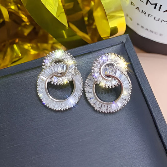 Vintage Dazzling Crystal Earrings