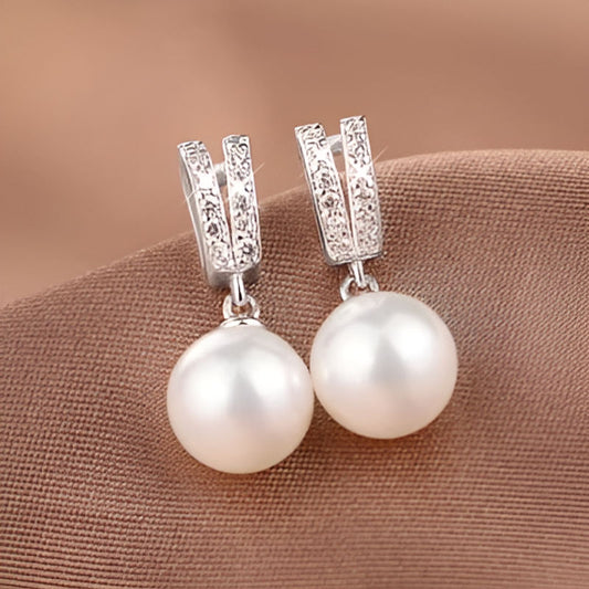Vintage Simulated Pearl Earrings