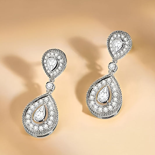 Silver Color Temperament Earrings
