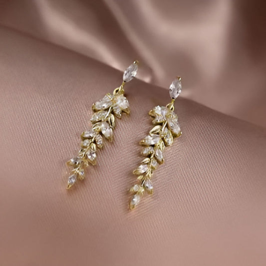 Gold Leaf Shape Earrings