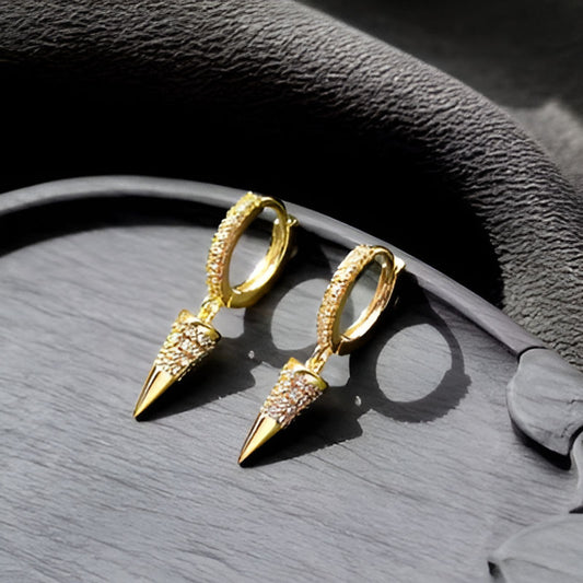 Vintage Hip Hop Rivet Earrings