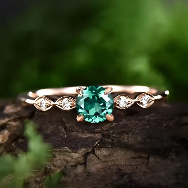 Vintage Green Temperament Ring