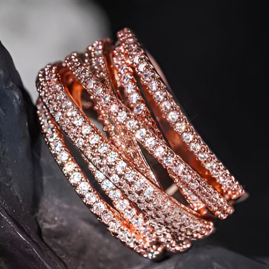 Vintage Rose Gold Novel Ring